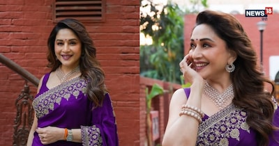 इस शादी और फेस्टिव सीजन में माधुरी के इन लुक्स को फॉलो करके आप भी अपनी स्टाइल स्टेटमेंट बना सकती हैं. Image Credit: Instagram-madhuridixitnene