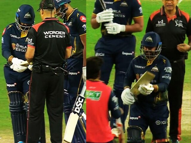 Rahul Tewatia was thinking himself to be Rohit Sharma, the umpires immediately straightened him out. 