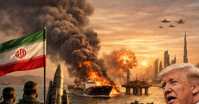 ट्रंप का 'एग्जिट प्लान' या मिडिल ईस्ट की नई बर्बादी? (एआई से बनाई फोटो)