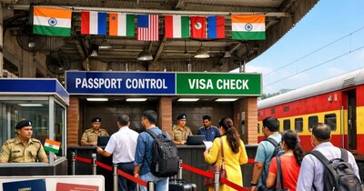 भारत का एक रेलवे स्टेशन है, जहां वीजा- पासपोर्ट जरूरी है. (Image:AI) 