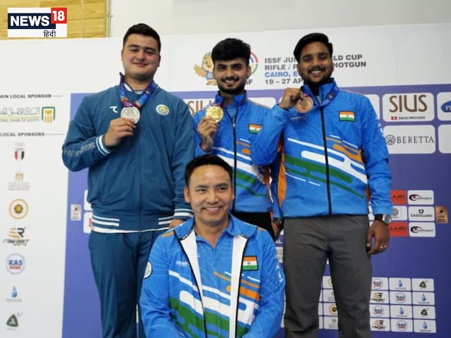 ISSF जूनियर वर्ल्ड कप: एयर पिस्टल में शिवा नरवाल को स्वर्ण, चिराग को कांस्य