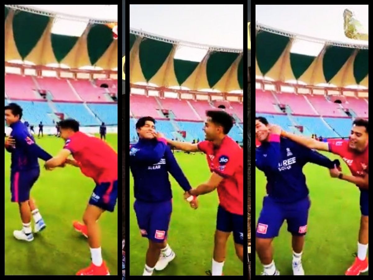 छोड़ो मेरे कपड़े फट जाएंगे ...वैभव सूर्यवंशी की आईपीएल में हो रही रैगिंग, जबरदस्ती गाल पकड़कर खींचा