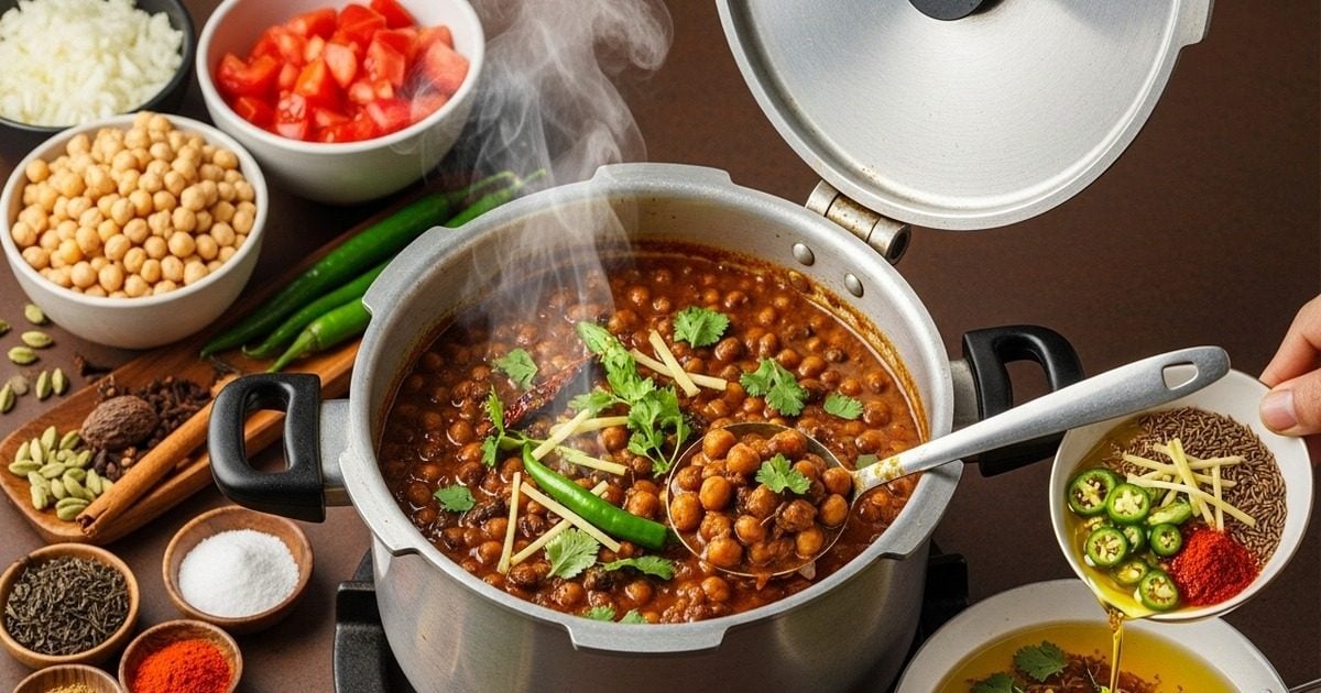 कम गैस और कम मेहनत में घर पर बनाएं बाजार जैसे चटपटे छोले, जानिए सीक्रेट तरीका