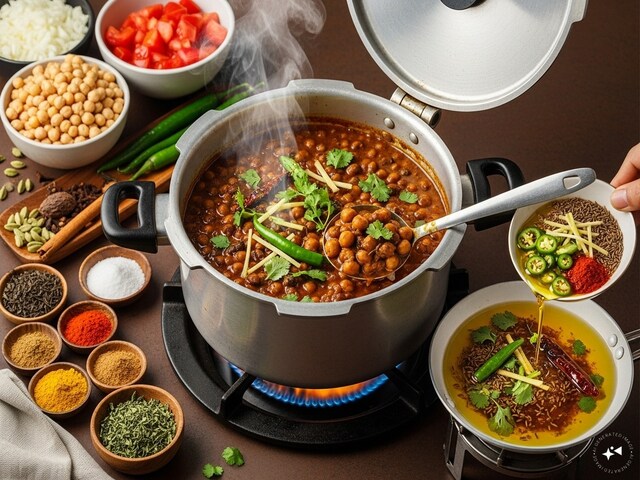 कम गैस और कम मेहनत में घर पर बनाएं बाजार जैसे चटपटे छोले, जानिए सीक्रेट तरीका 