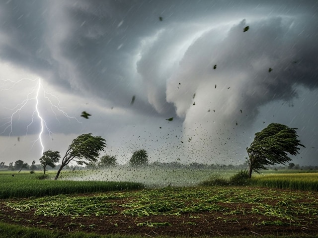 80KM की रफ्तार से आ रहा 'बवंडर', साथ में बारिश और ओलों की मार, IMD का अलर्ट