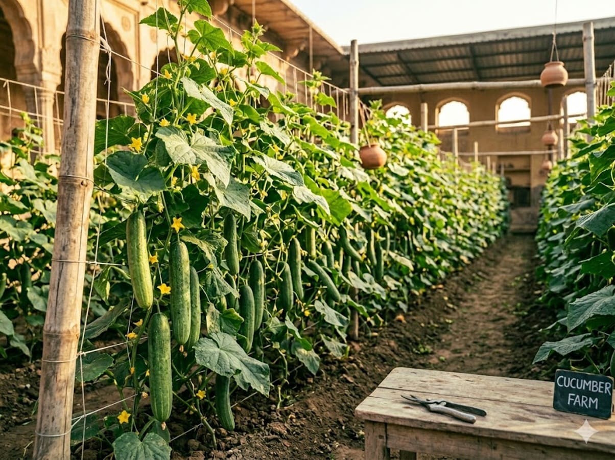 खीरा खेती से किसानों को 90 दिनों में 2 लाख तक मुनाफा