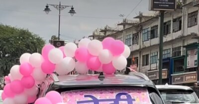 Father Celebrates Daughter's Birth with Pink Car Parade, Viral Video Wins Hearts