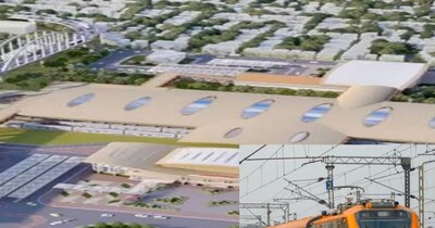 अमृतभारत स्‍टेशन के तहत किया जा रहा है निर्माण.