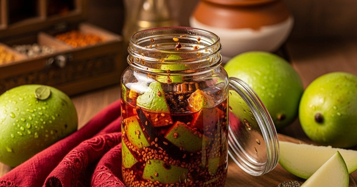 कच्चे आम का ऐसा मसालेदार अचार, खाएँगे तो उंगलियाँ चाटते रह जाएँगे!