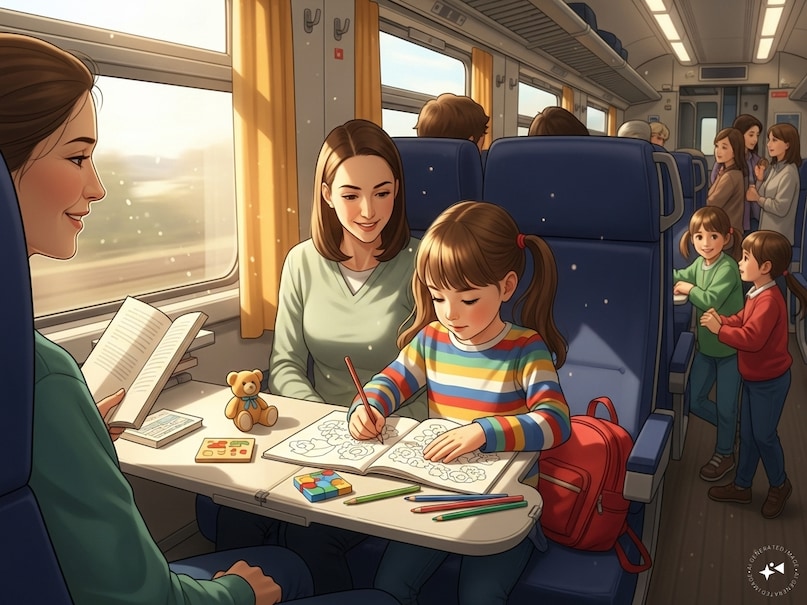 train travel with kids