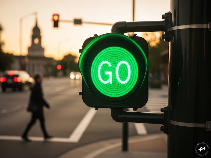 Green Color in Traffic Light Green Color in Traffic Light
