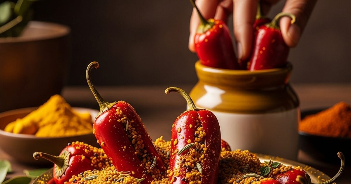 घर पर बनाएं टेस्टी दादी नानी वाला भरवा मिर्च का अचार, नोट करें आसान रेसिपी