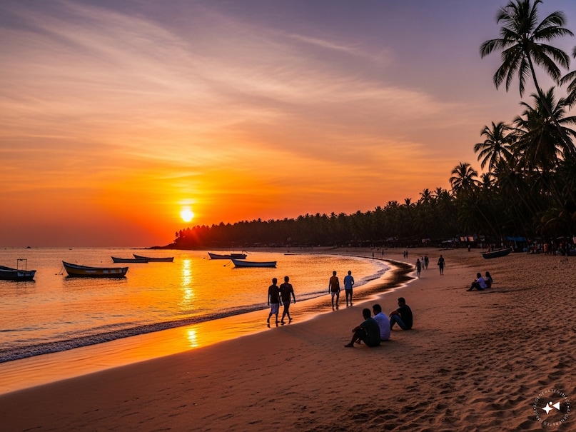 best sunset beaches India