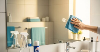 बाथरूम मिरर से जिद्दी दाग हटाने के तरीके