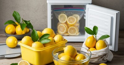 नींबू को हफ्तों ताजा रखने के तरीके