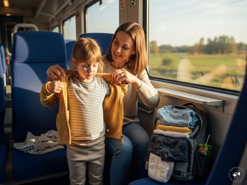 train travel with kids