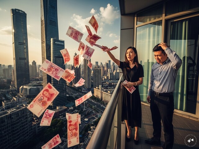 पति ने दिलाया गुस्‍सा, तो पत्‍नी ने बालकनी से हवा में उड़ाए लाखों डॉलर