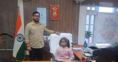 राजौरी के डीसी अभिषेक शर्मा की कोशिश से 11 वर्षीय वासु के जीवन में आवाज लौट आई है. फोटो- न्यूज18