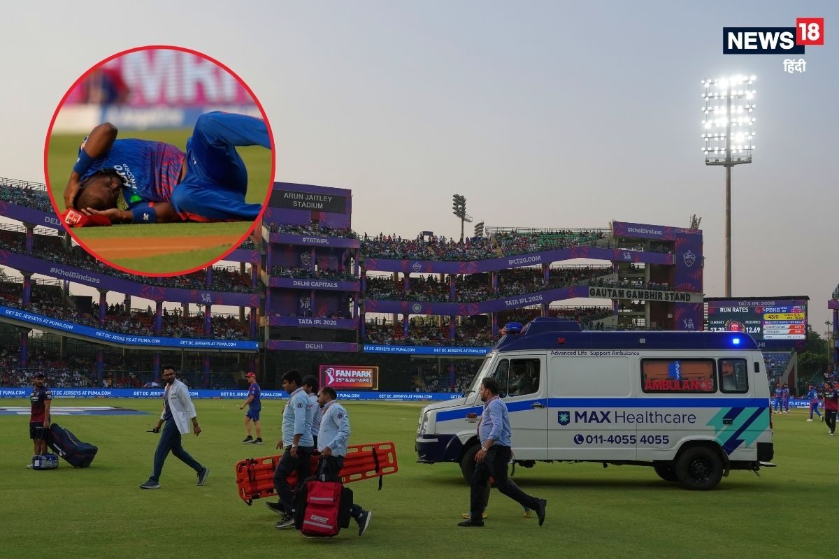 पहले डॉक्टर, फिर स्ट्रेचर और एम्बुलेंस... अरुण जेटली स्टेडियम में 15 मिनट रुका रहा खेल, एनगीडी को चोट से मची अफरा-तफरी