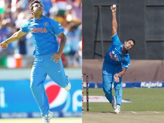 When the team kneeled in front of two bowlers, this has happened 8 times in ODI cricket.