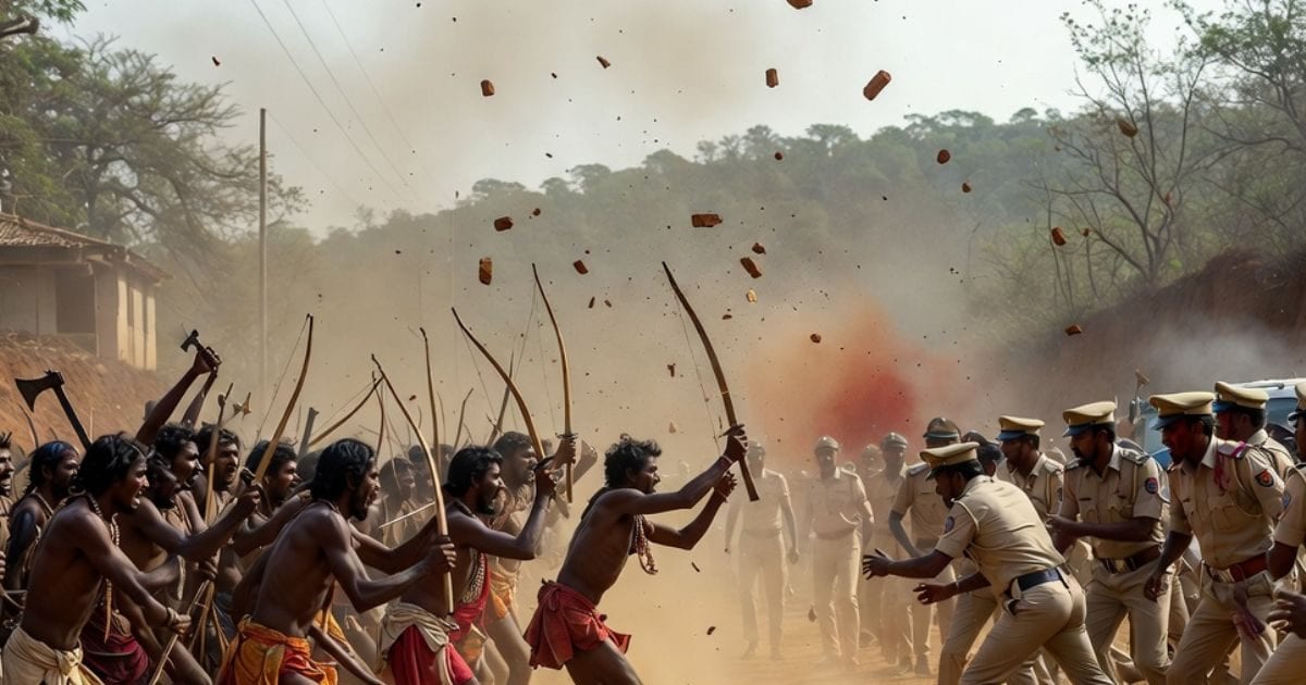 ओडिशा: बॉक्साइट खदान तक सड़क बनाने पर आदिवासियों से पुलिस की झड़प, 40 जवान घायल