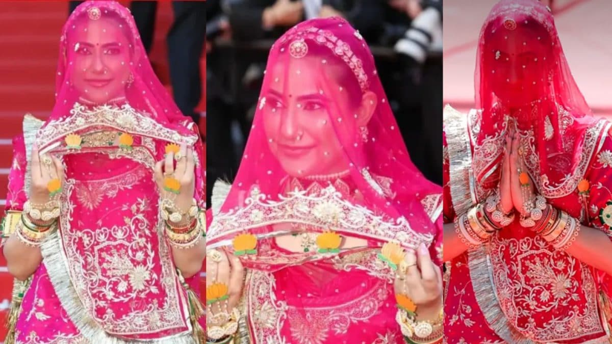 राजस्थानी पोशाक में कान्स पहुंचीं रुचि गुर्जर: घूंघट पहनकर दिया बड़ा संदेश राजस्थानी पोशाक में कान्स पहुंचीं रुचि गुर्जर: घूंघट पहनकर दिया बड़ा संदेश