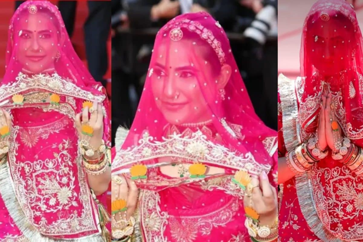 'यह चुप्पी नहीं, मेरा विरोध है'.... कान्स के रेड कार्पेट पर राजस्थानी पोशाक में 'घूंघट' करके पहुंची अभिनेत्री रुचि गुर्जर, दिया बड़ा संदेश