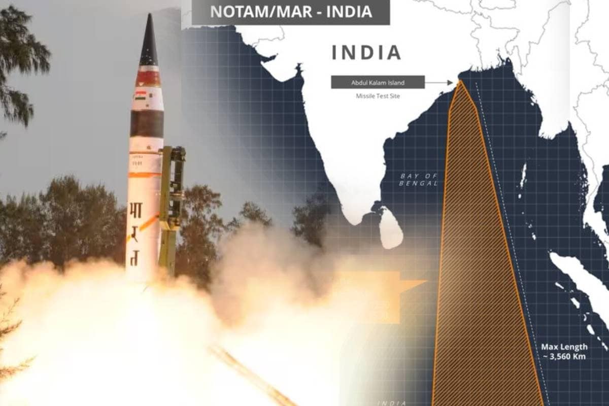अग्नि-6 का टेस्ट? हिंद महासागर में 3560 KM नो-फ्लाइंग जोन घोषित, DRDO चीफ ने पहले ही दे दिया था हिंट