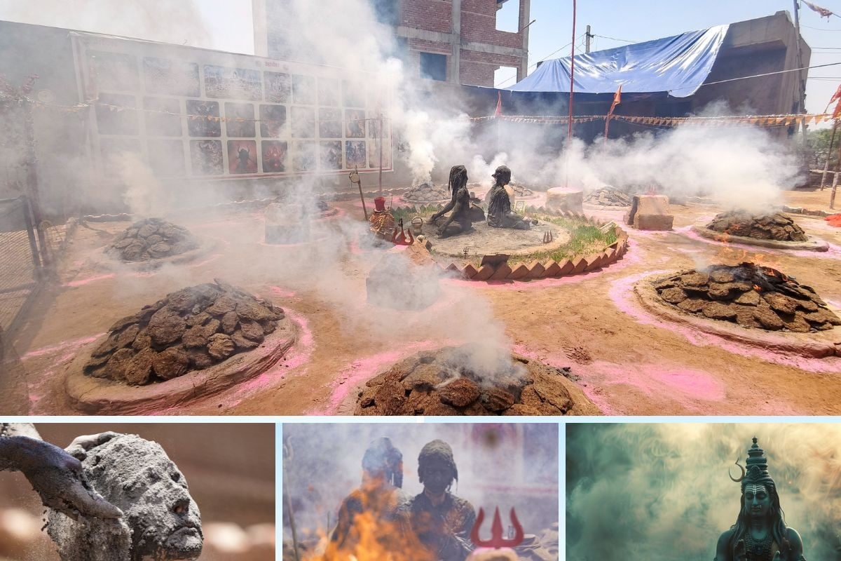 भीषण गर्मी और धधगती आग के बीच साधक शिव की अद्भुत साधना में कर रहा नौ धुनी तपस्या, जानें कैसे करते हैं यह तपस्या और महत्व