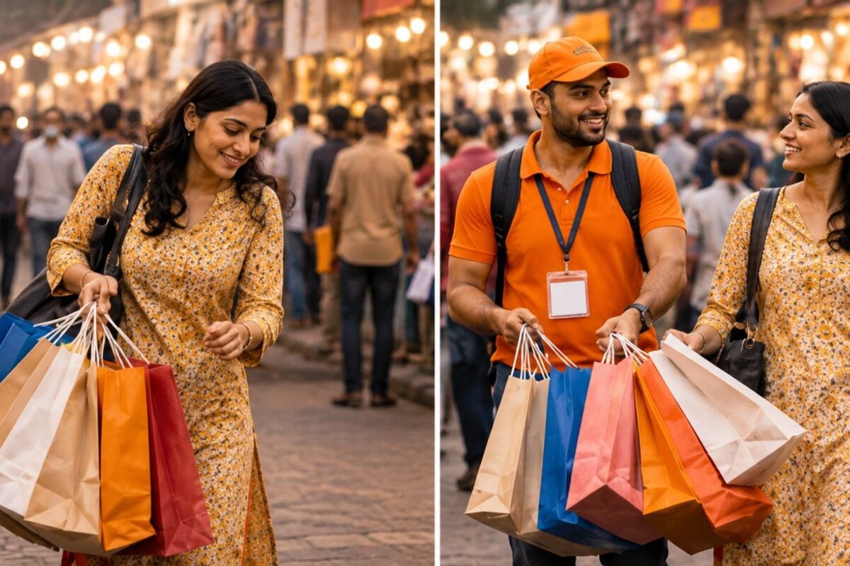 लाजपत-सरोजिनी की भीड़ में गजब का 'साथी', ₹149/hr में भारी बैग उठाएगा, चाट-पकौड़े की लाइन में लगेगा, फोल्डेबल कुर्सी भी लगाएगा