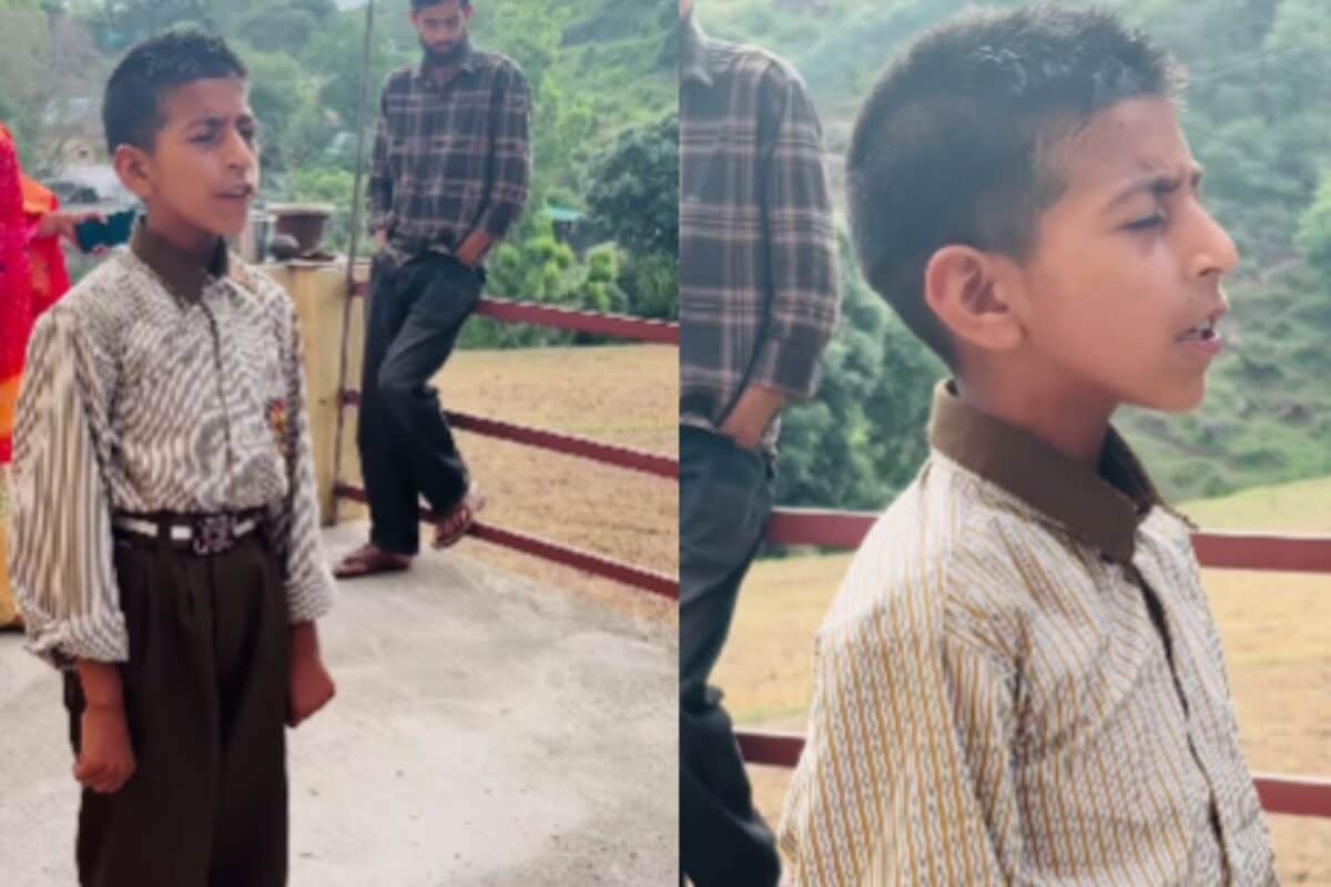स्कूल के छोटे बच्चे ने जैसे शुरू किया धुरंधर का जाइए सजना गाना, लोग सुनते रह गए, आवाज ने जीत लिया सभी का दिल!