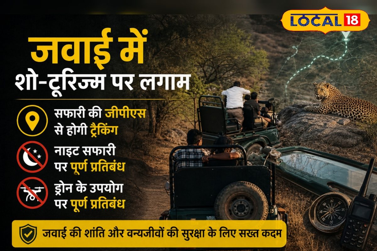 जवाई में सख्त नियमों का शिकंजा! हर सफारी गाड़ी में GPS जरूरी, लेपर्ड से छेड़छाड़ पर भरना पड़ेगा भारी जुर्माना