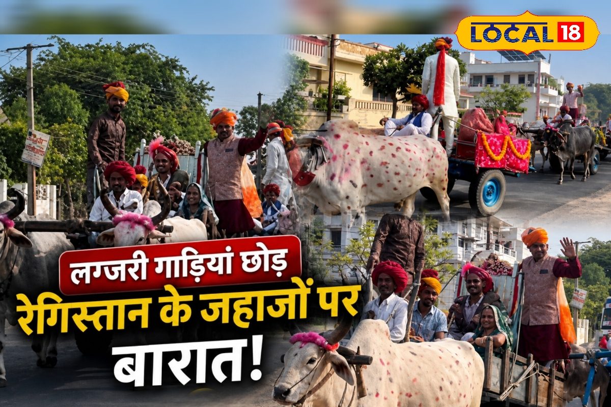 लाखों की गाड़ियों को छोड़ा पीछे… सोजत रोड से सहवाज तक ऊंटों पर निकली शाही बारात, देखकर दंग रह गए लोग!