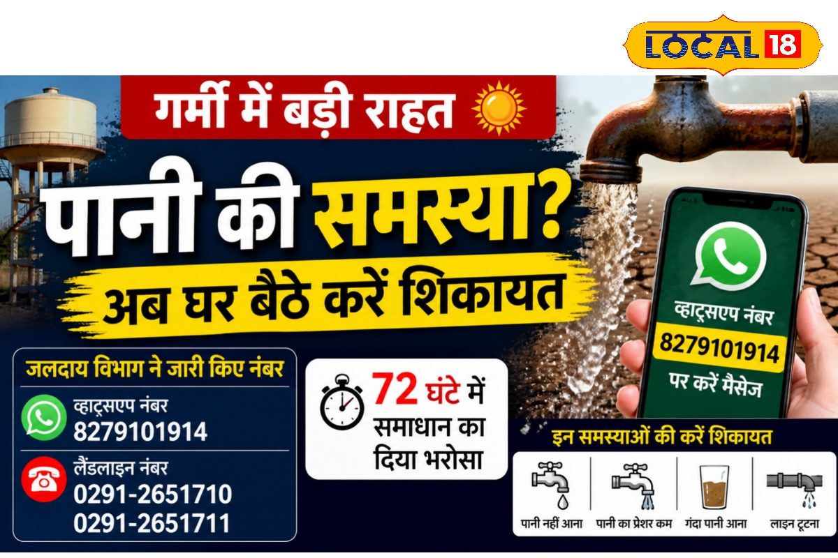 गर्मी में पानी की टेंशन खत्म! अब सिर्फ एक मैसेज से दर्ज होगी शिकायत, PHED ने जारी किए हेल्पलाइन नंबर