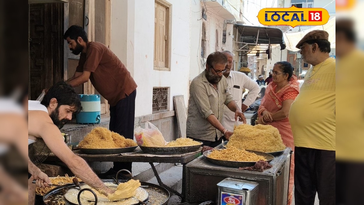 ये है बीकानेर का फेमस भुजिया चौक, रोजाना 5 क्विंटल की सेल, खरीदारी के लिए उमड़ती है भीड़