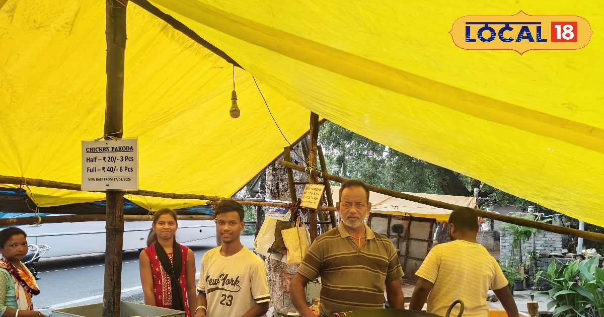 4 बांस, 1 तिरपाल और छन-छन करते चिकन पकौड़े, केवल 2 घंटे लगती है यह दुकान और पूरा स्टॉक साफ