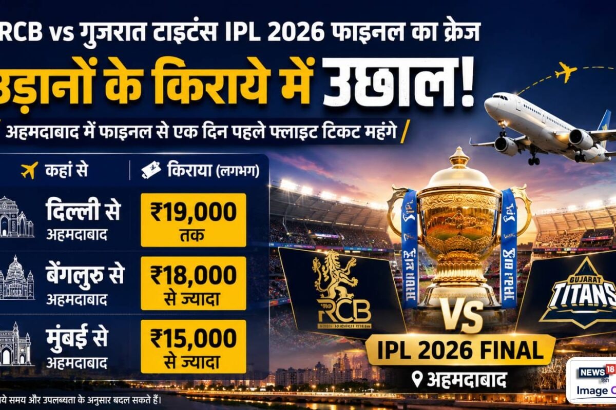 देखना चाहते हैं RCB-GT का फाइनल IPL मैच, नहीं बुक कराई है फ्लाइट, तो जान लें अब कितने में मिलेगी एयर टिकट