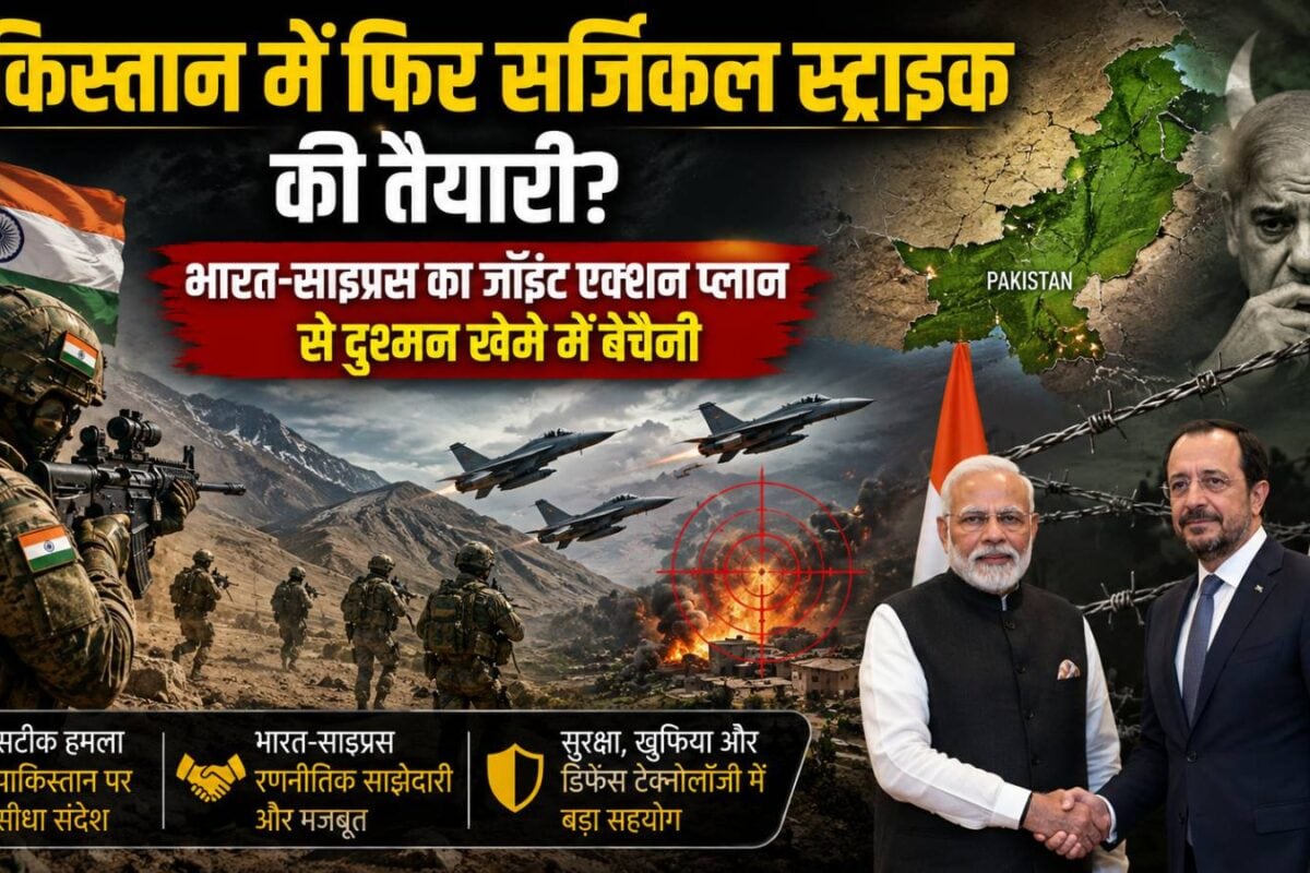 पाकिस्तान में फिर सर्जिकल स्ट्राइक की तैयारी? भारत-साइप्रस का जॉइंट एक्शन प्लान तैयार, दुश्‍मन खेमे में बेचैनी