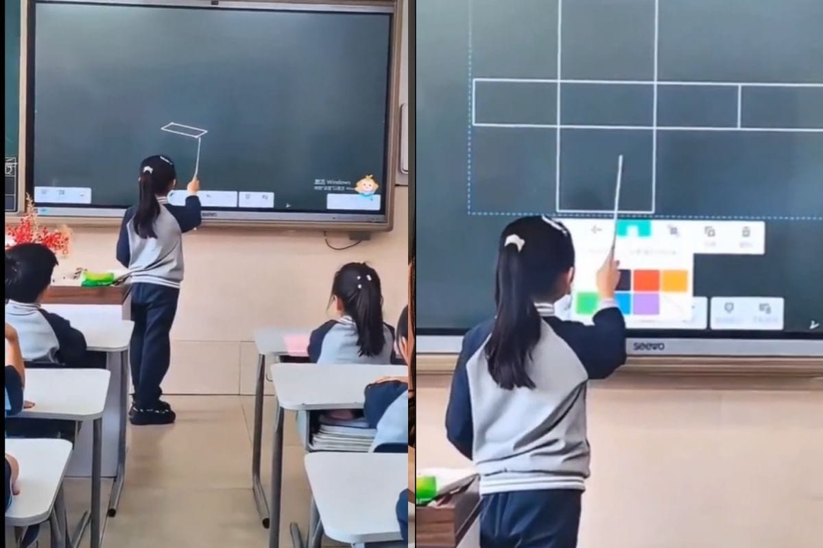 India vs China Schools: चीन के स्कूलों में 'जादुई' ब्लैकबोर्ड, चॉक की खड़खड़ खत्म, टच स्क्रीन पर चल रही क्लास