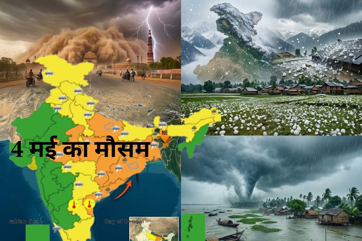 70-80KM की रफ्तार से शक्तिशाली तूफान, दिल्ली से बिहार-बंगाल में 5 दिनों तक कहीं ओले तो कहीं बारिश, IMD ने दी चेतावनी