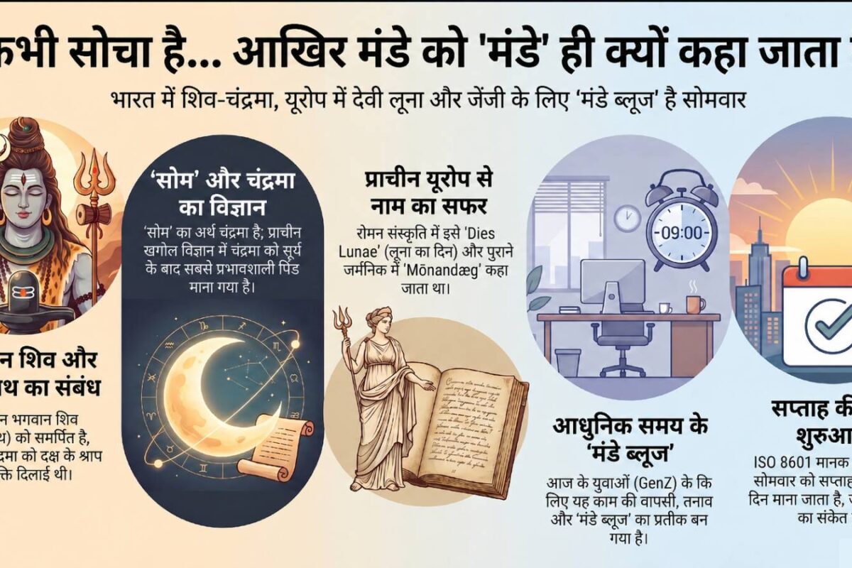 आखिर मंडे को 'मंडे' ही क्यों कहते हैं? क्‍या था अतीत में इस दिन का नाम? रोमन देवी से जुड़ी है रोचक कहानी