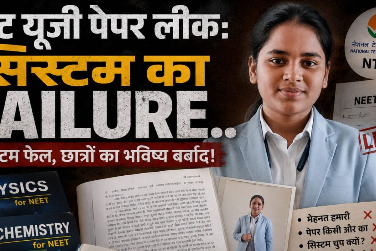 सिस्टम की नाकामी से हारी मैथिली, नीट पेपर लीक के तनाव में तोड़ा दम, डॉक्टर बनने का था ख्वाब