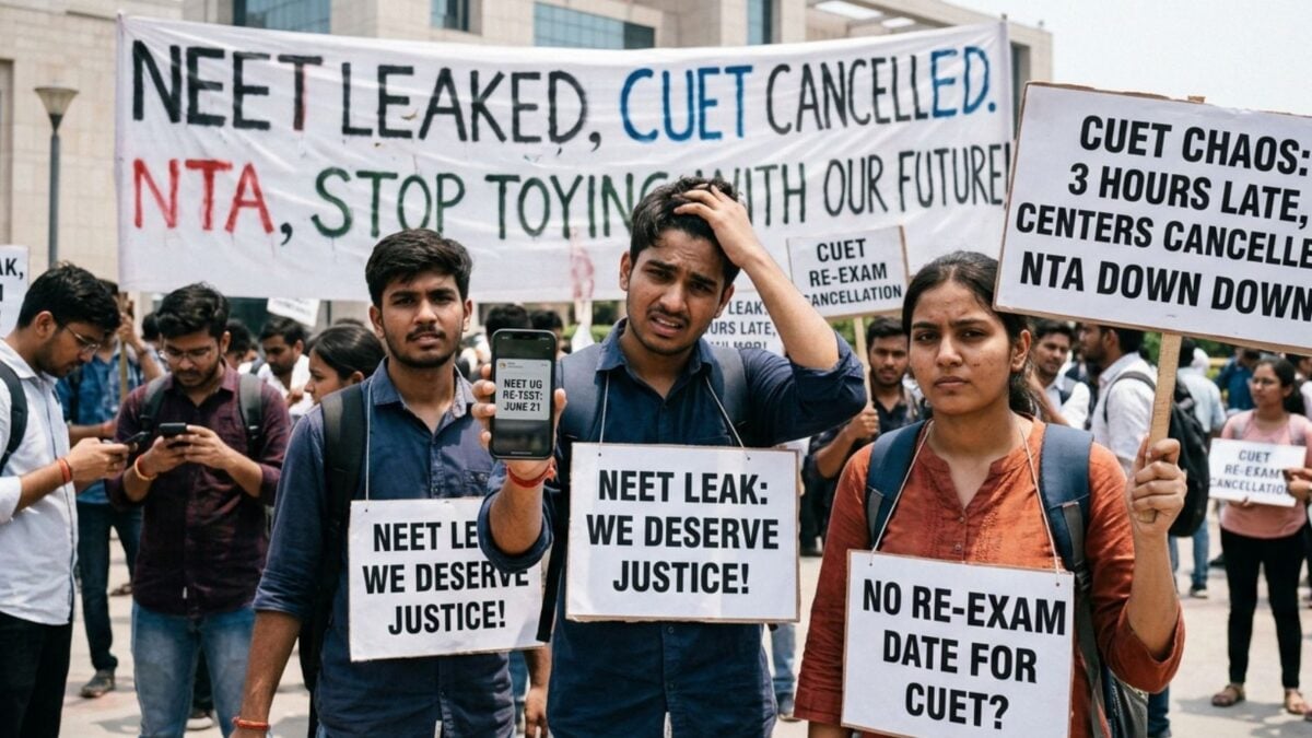 NEET UG CUET 2026 LIVE: नीट का पेपर लीक तो सीयूईटी का सर्वर डाउन, देश की 2 बड़ी परीक्षाओं में बवाल