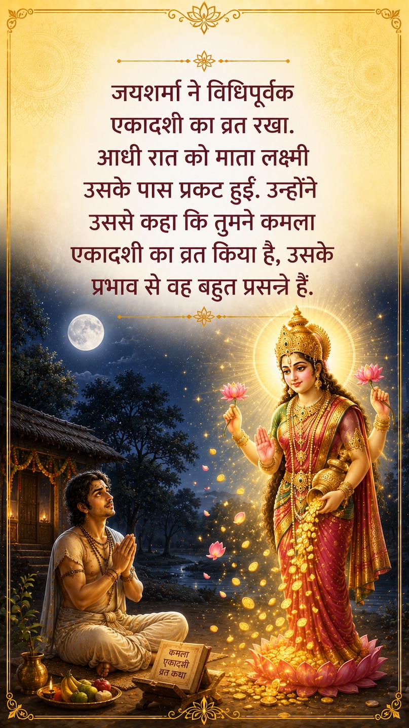 kamala ekadashi 2026, padmini ekadashi katha, kamla ekadashi vrat, purushottam maas ekadashi, ekadashi vrat katha, lakshmi vrat story, vishnu puja vidhi, Kamala Ekadashi 2026, Padmini Ekadashi Story, Ekadashi Vrat Vidhi, Vishnu Worship, Lakshmi Blessings, Moksha Katha, Hindu Festival, कमला एकादशी 2026, पद्मिनी एकादशी कथा, एकादशी व्रत विधि, पुरुषोत्तम मास, लक्ष्मी पूजा, विष्णु आराधना, धार्मिक कथा