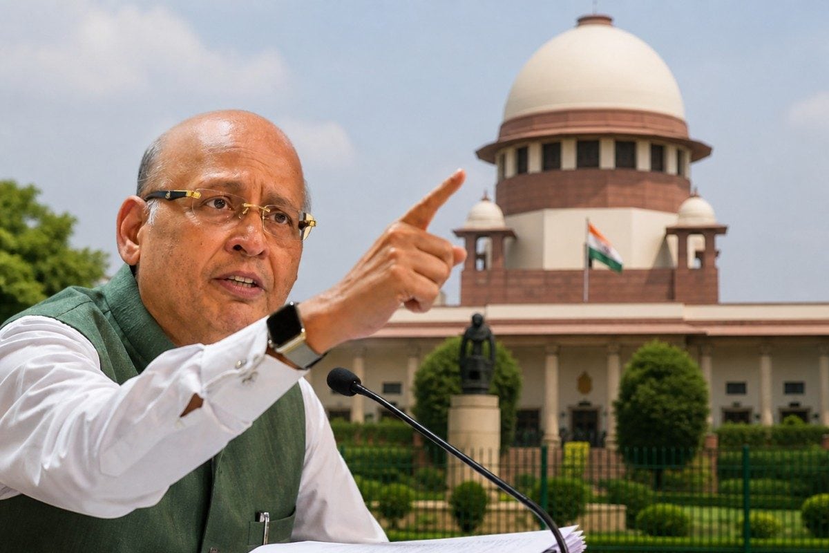 'आप ऐसा नहीं कह सकते!' अभिषेक मनु सिंघवी को दलील पर जज ने लगाई डपट, सीजेआई सूर्यकांत ने भी एक न सुनी