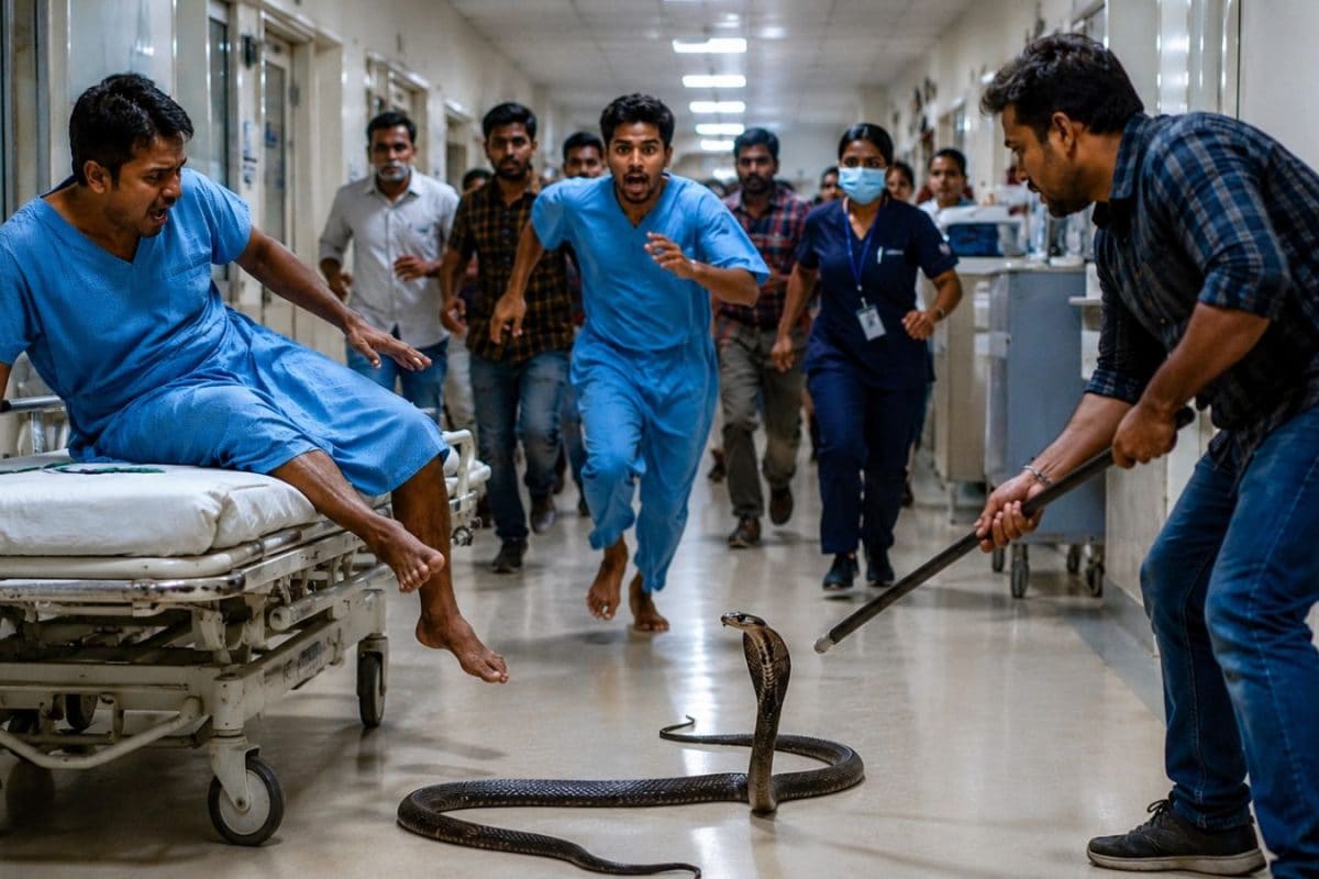 अस्‍पातल में ऐसा क्‍या हुआ स्‍ट्रेचर में बैठा मरीज भी उठकर दौड़ने लगा, फ‍िर कुछ शख्‍स ने द‍िखाई ह‍िम्‍मत और...