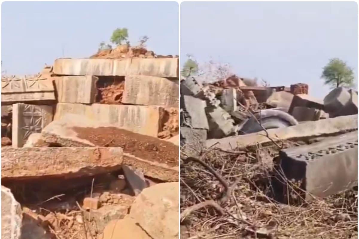 1231 ईस्वी का दुर्लभ शिलालेख जमींदोज, स्कूल के नाम पर ढहा दिया 800 साल पुराना शिव मंदिर, काकतीय विरासत का अपमान