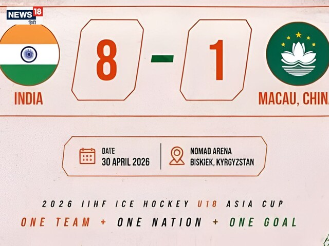 बर्फ में दहाड़े भारत के शेर, U-18 आइस हॉकी एशिया कप में मकाऊ को 8-1 से रौंदा