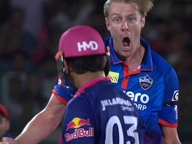 Video: The anger of the 6 feet 8 inches tall bowler burst after taking the wicket of Vaibhav Suryavanshi! 