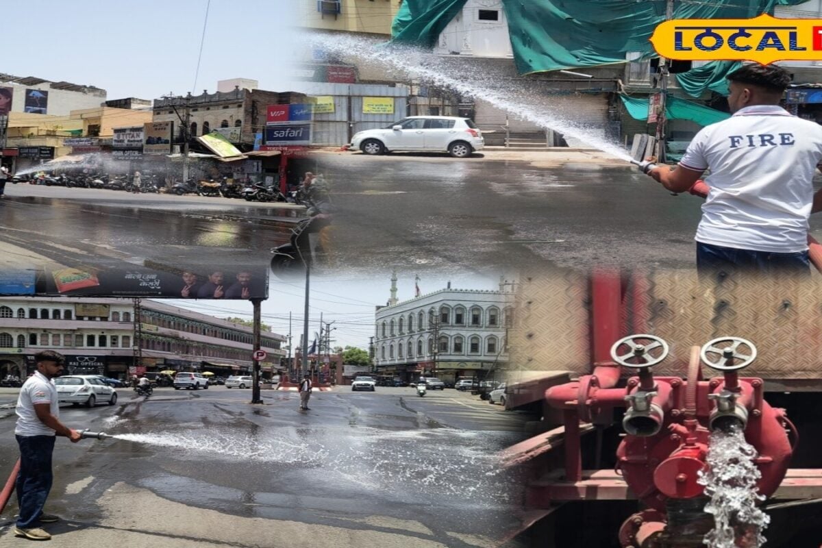 आग उगलती सड़कों को ठंडा करने मैदान में उतरी फायर ब्रिगेड! भीषण गर्मी से राहत देने के लिए शुरू हुआ खास अभियान